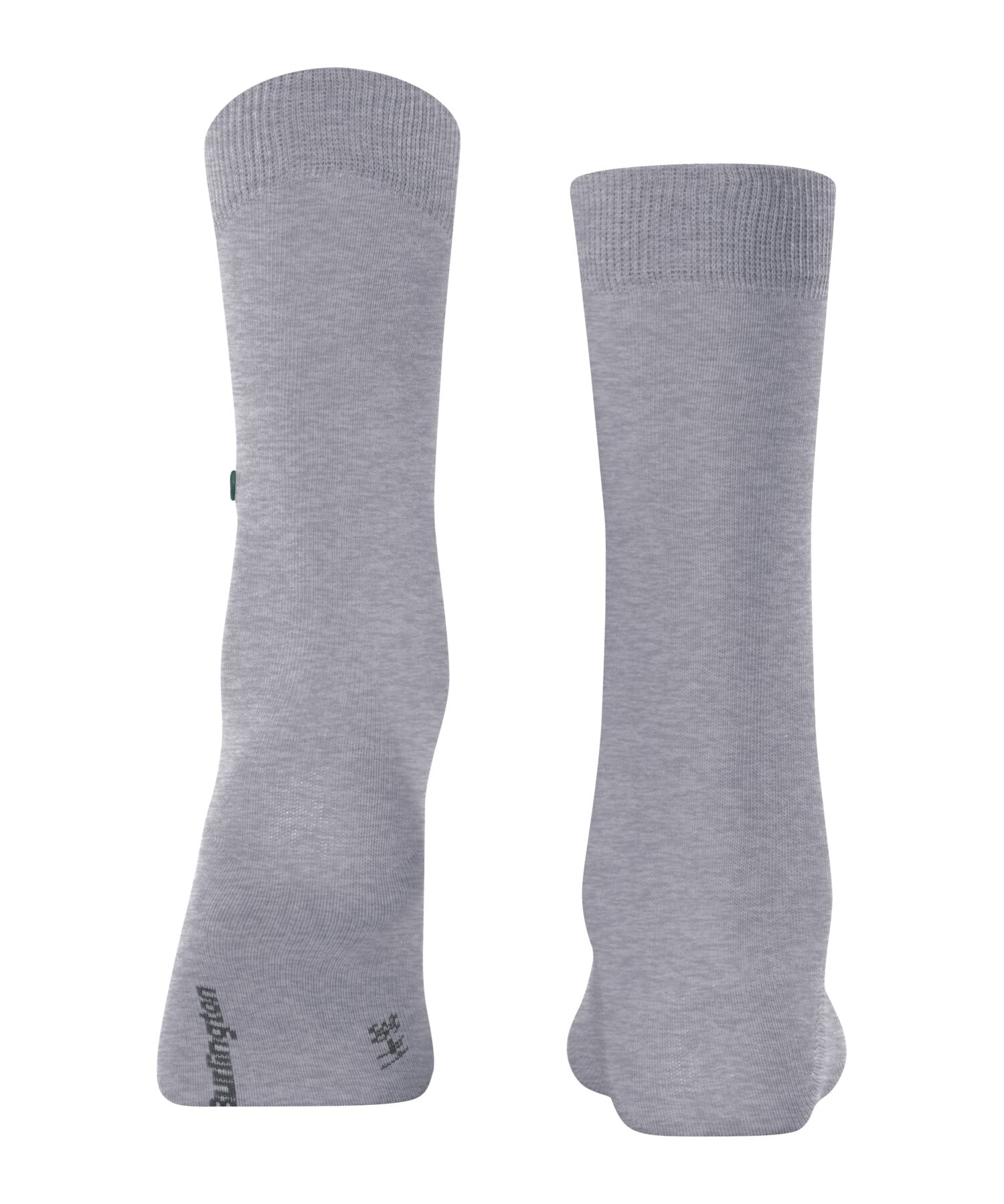 burlington-lady-chaussettes-femme-coton-gris-arctic-m-lange-36-41 image 2