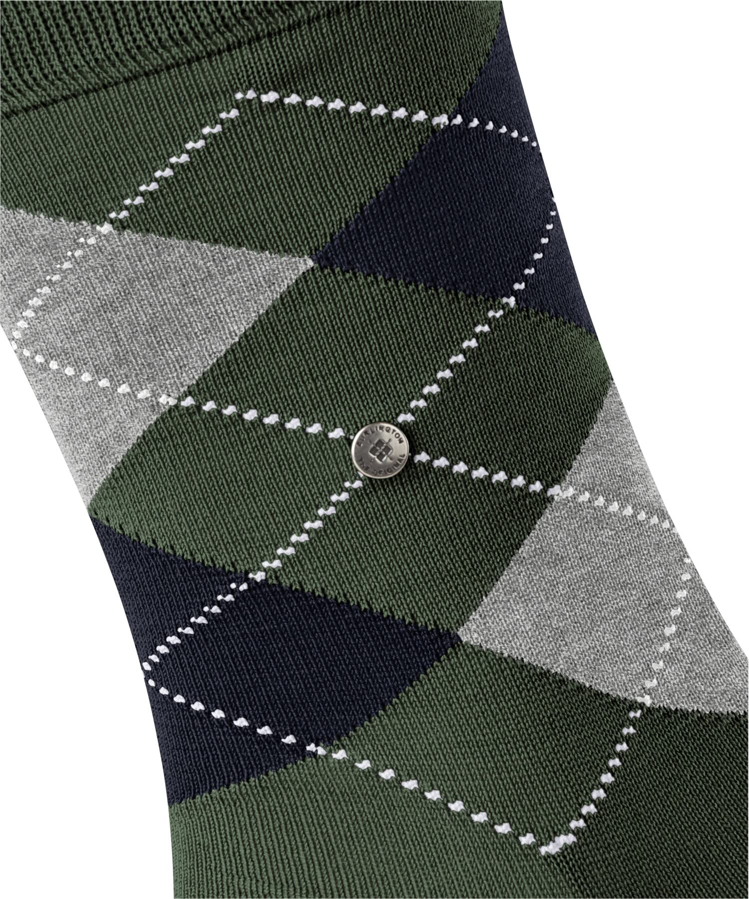 burlington-manchester-chaussettes-homme-coton-vert-mountain-green-40-46 image 5