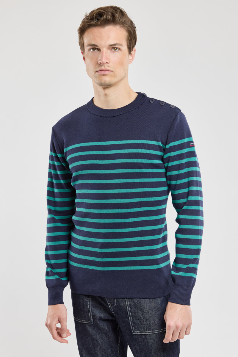 armor-lux-groix-pull-marin-ray-homme-coton image 4