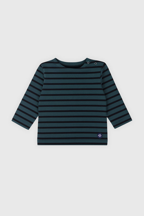 armor-lux-amiral-marini-re-b-b-coton-lourd-col-bateau-12-mois image 2