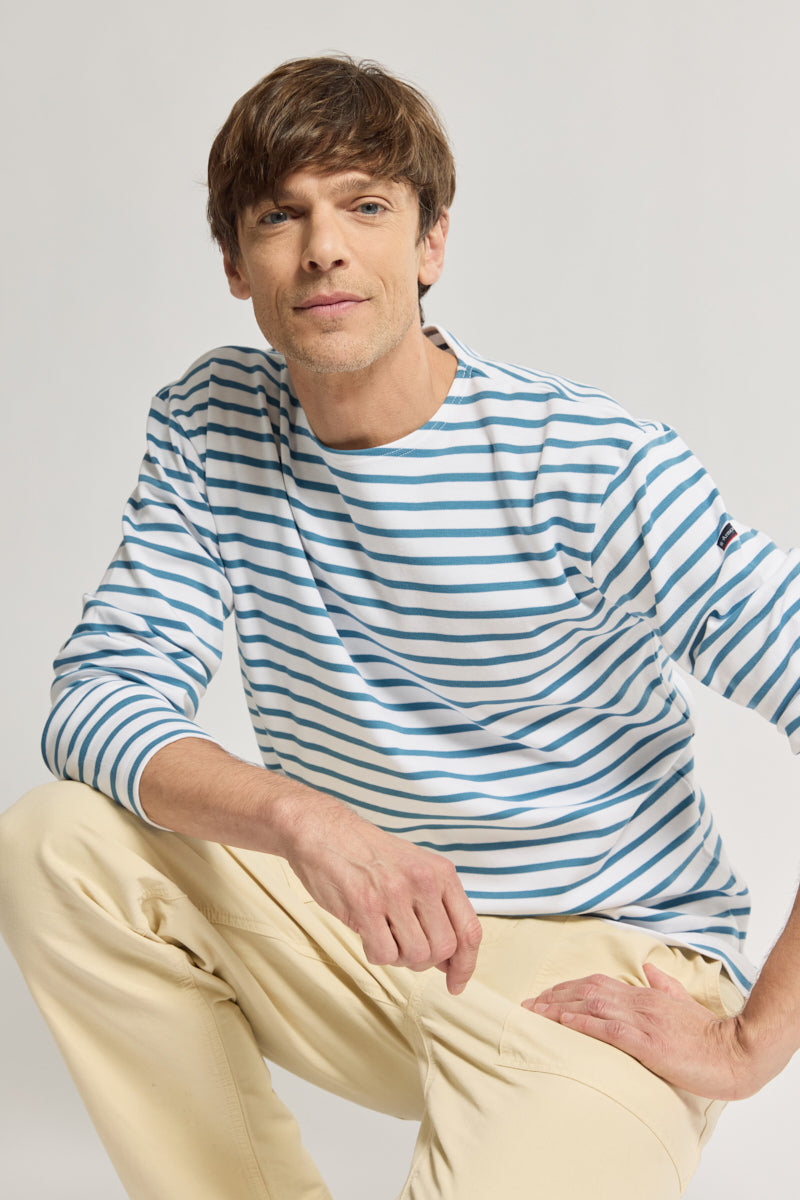 armor-lux-marini-re-loctudy-homme-marini-re-col-bateau-coton-pais image 1