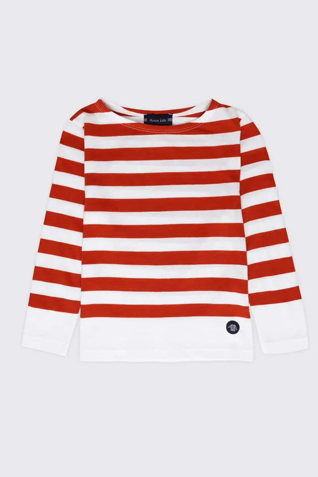 armor-lux-marini-re-enfant-fantaisie-coton-peign-manches-longues image 1