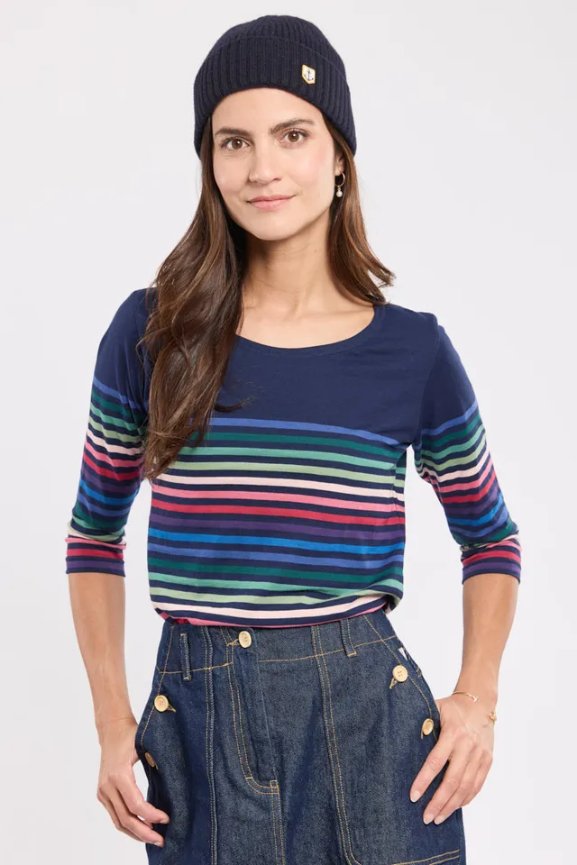armor-lux-marini-re-10-couleurs-femme-coton-manches-3-4-2 image 1