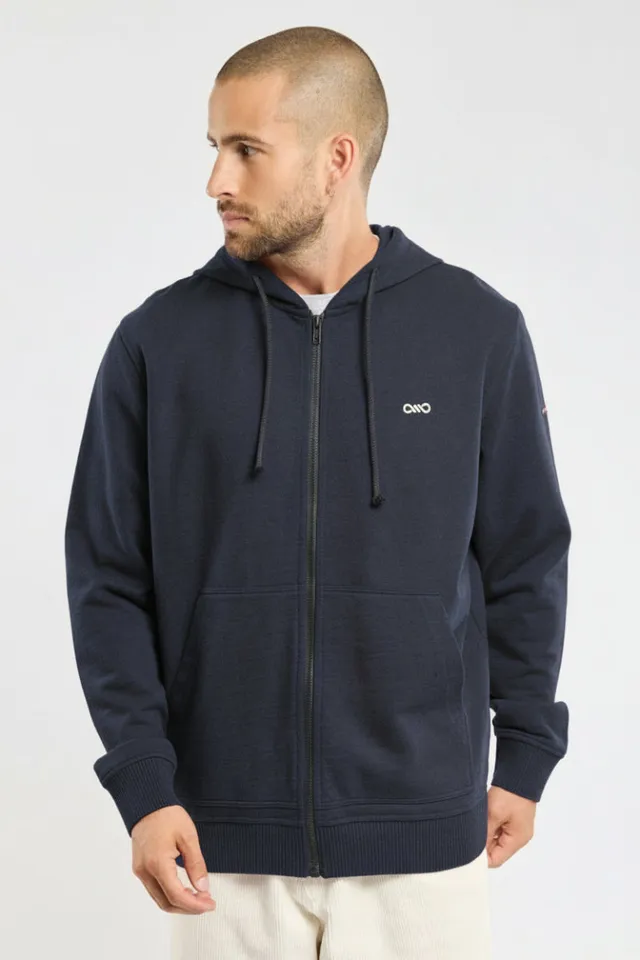 armor-lux-sweat-capuche-zipp-unisexe-coton-et-lyocel image 1