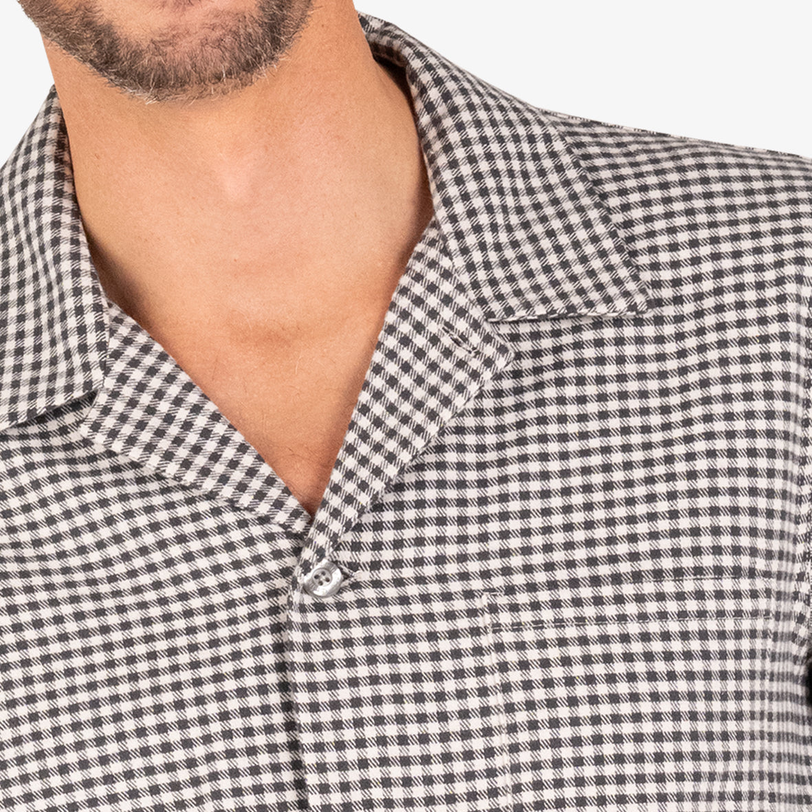 eminence-club-pyjama-long-ouvert-flanelle-100-coton-vichy image 2