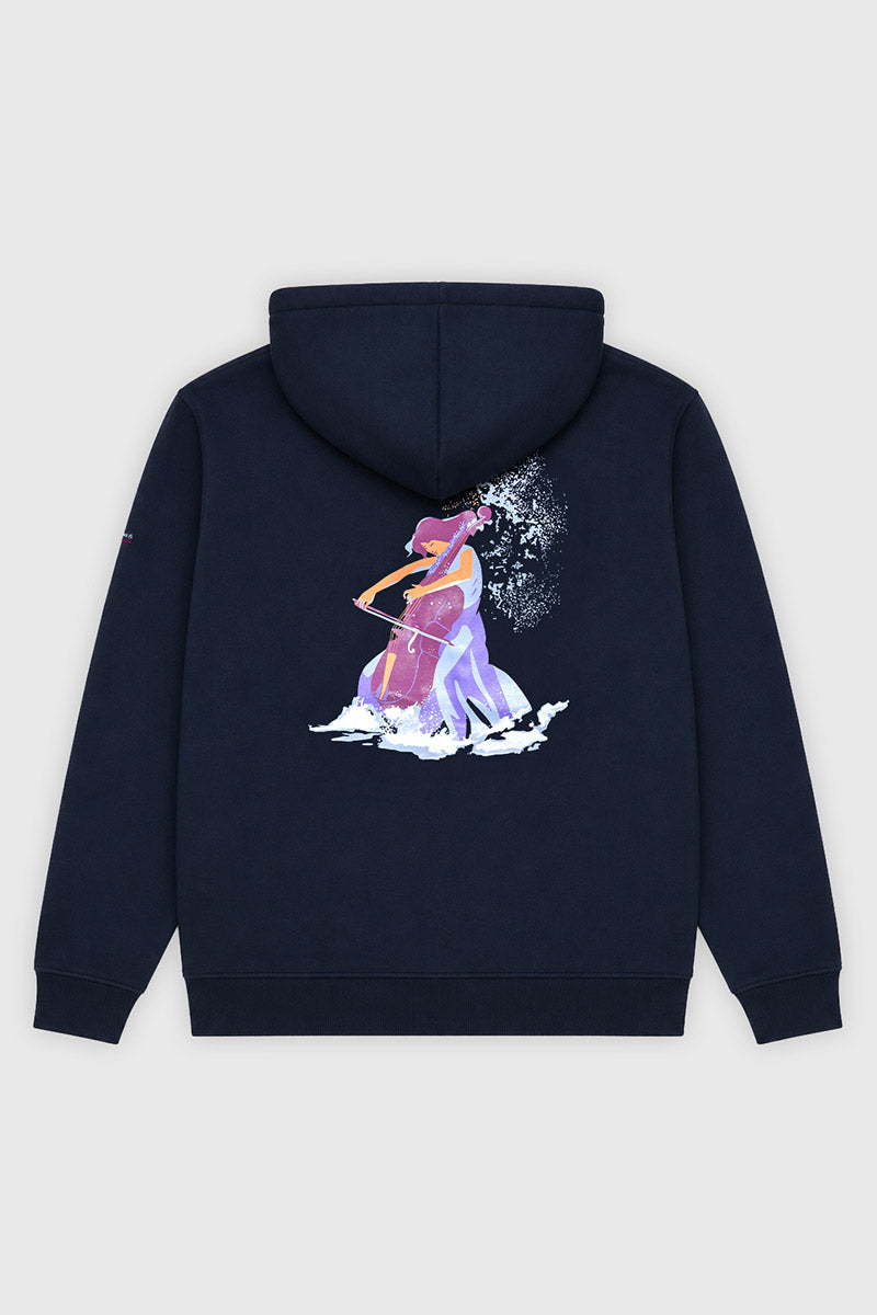 armor-lux-un-violon-sur-le-sable-sweat-zipp-capuche image 3
