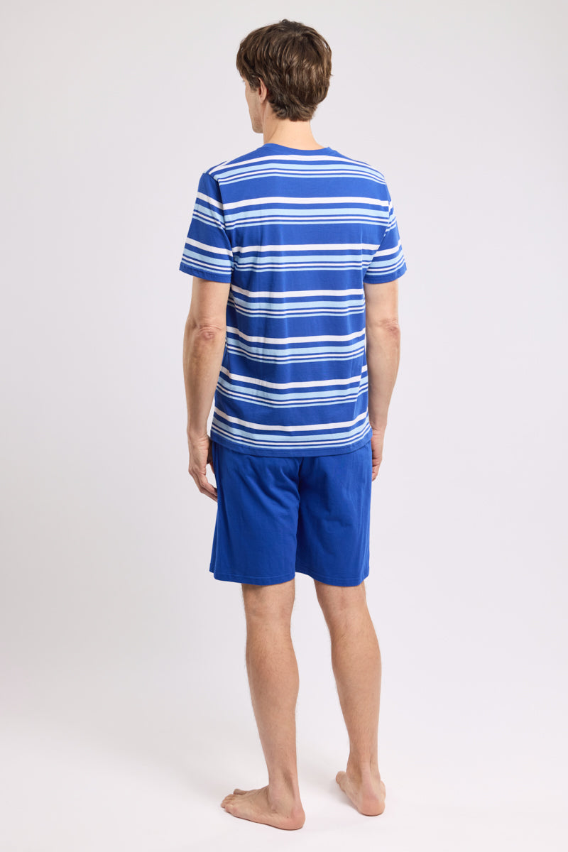 armor-lux-pyjama-short-homme-ensemble-coton-l-ger-col-v image 5