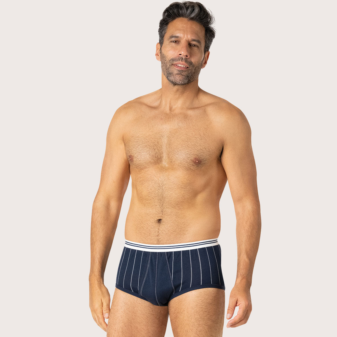 eminence-lot-de-2-slips-taille-haute-ouvert-homme-coton-merceris image 2