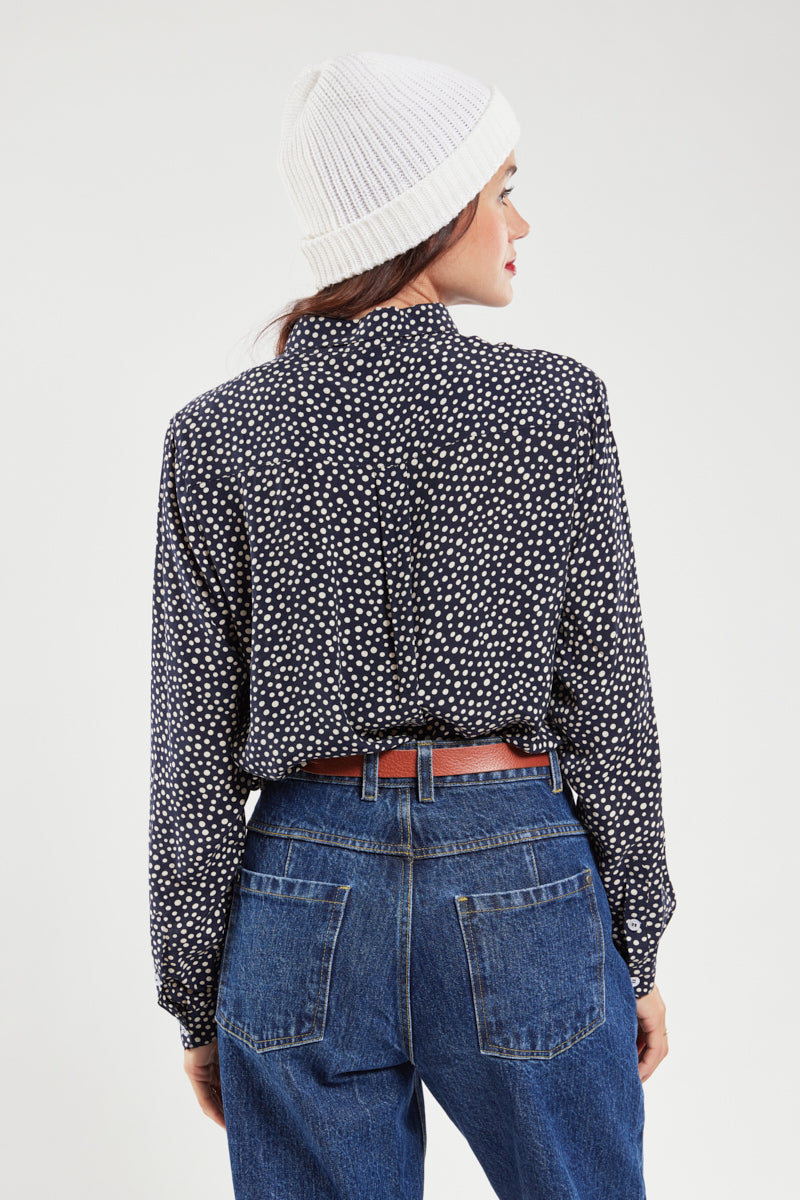 armor-lux-h-ritage-chemisier-pois-femme-cupro-viscose image 4