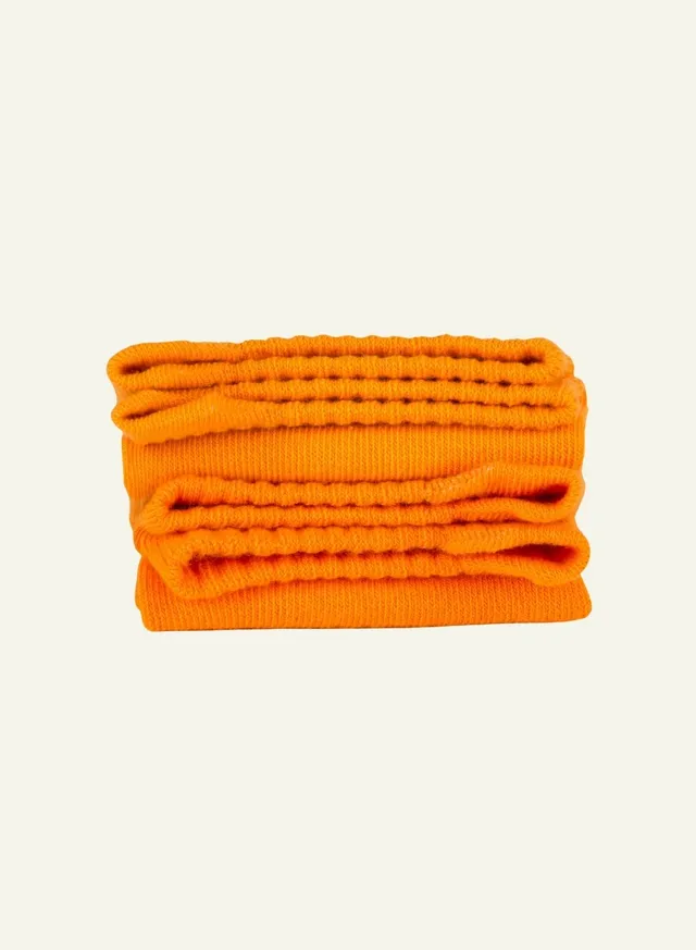 archiduchesse-socquette-basse-orange-mandarine-coton-unisexe image 1