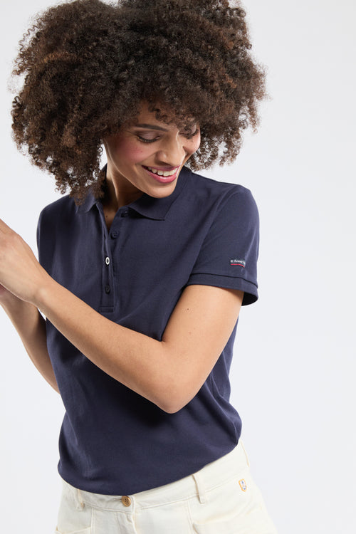 polo-shirt-femme-armor-lux-coton-manches-courtes image 3