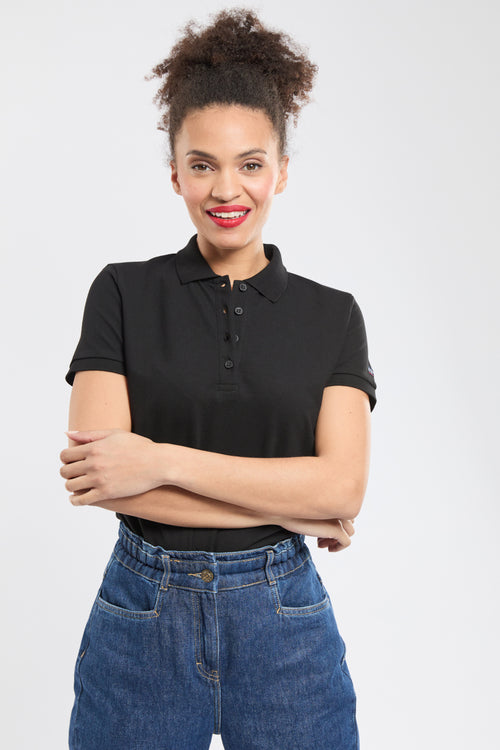 armor-lux-polo-femme-coton-lasthanne-manches-courtes-2 image 2