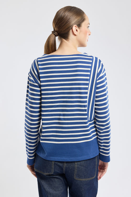 armor-lux-marini-re-femme-ray-e-coton-manches-longues image 7