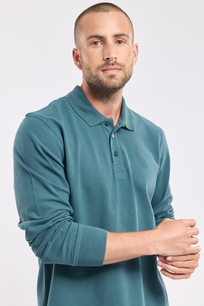 armor-lux-polo-homme-manches-longues-coton-piqu-4 image 3