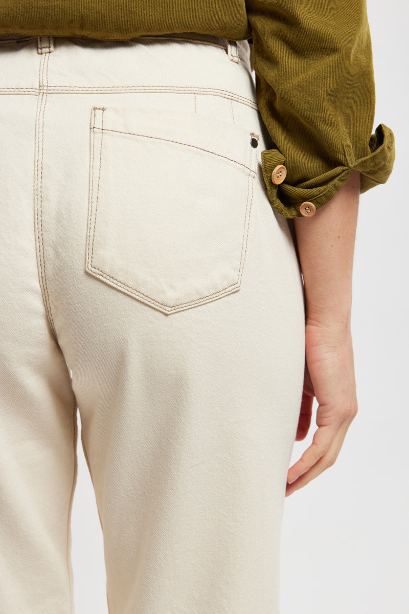 armor-lux-jean-mom-taille-lastique-100-coton-femme image 4