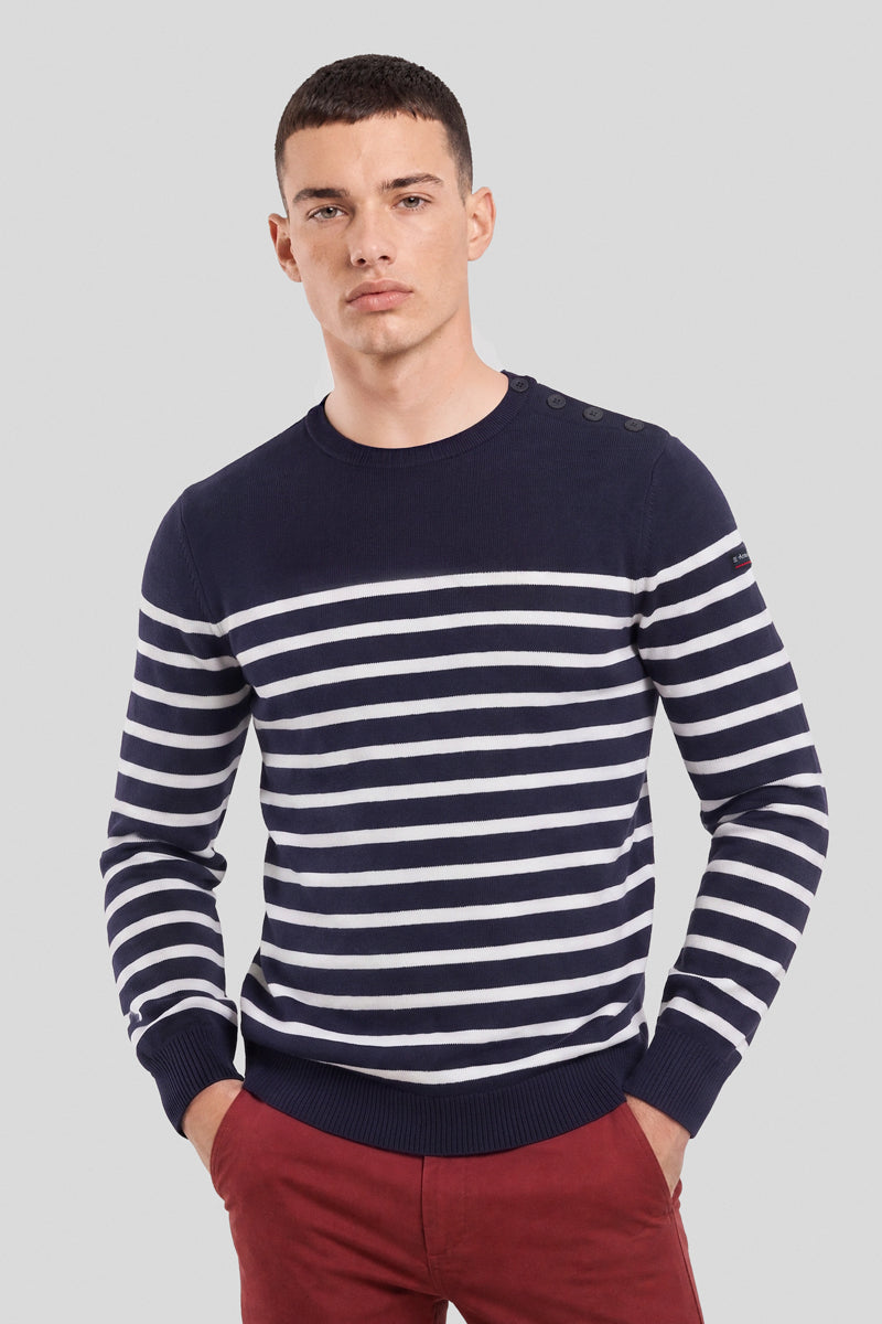 armor-lux-pull-marin-ray-groix-coton-homme-2 image 1