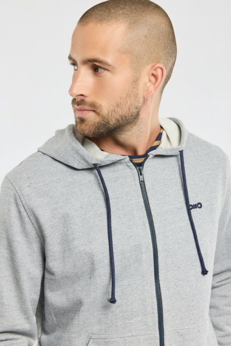 armor-lux-sweat-capuche-zipp-unisexe-coton-lyocell image 2