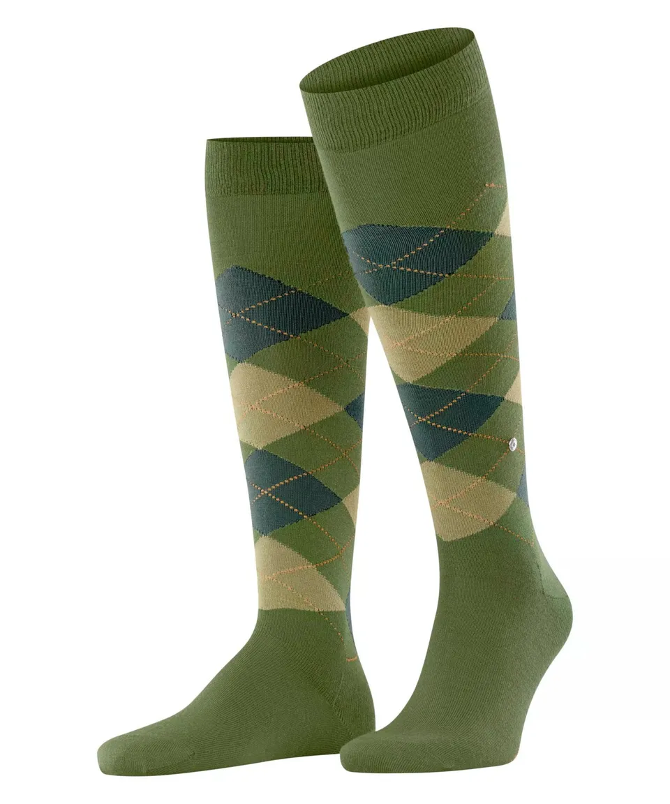 burlington-edinburgh-chaussettes-longues-homme-vert-jade-7685-40-46 image 1