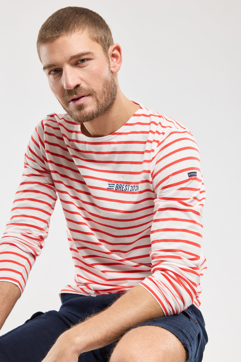 armor-lux-marini-re-brod-e-brest-2024-homme-coton-l-ger image 2