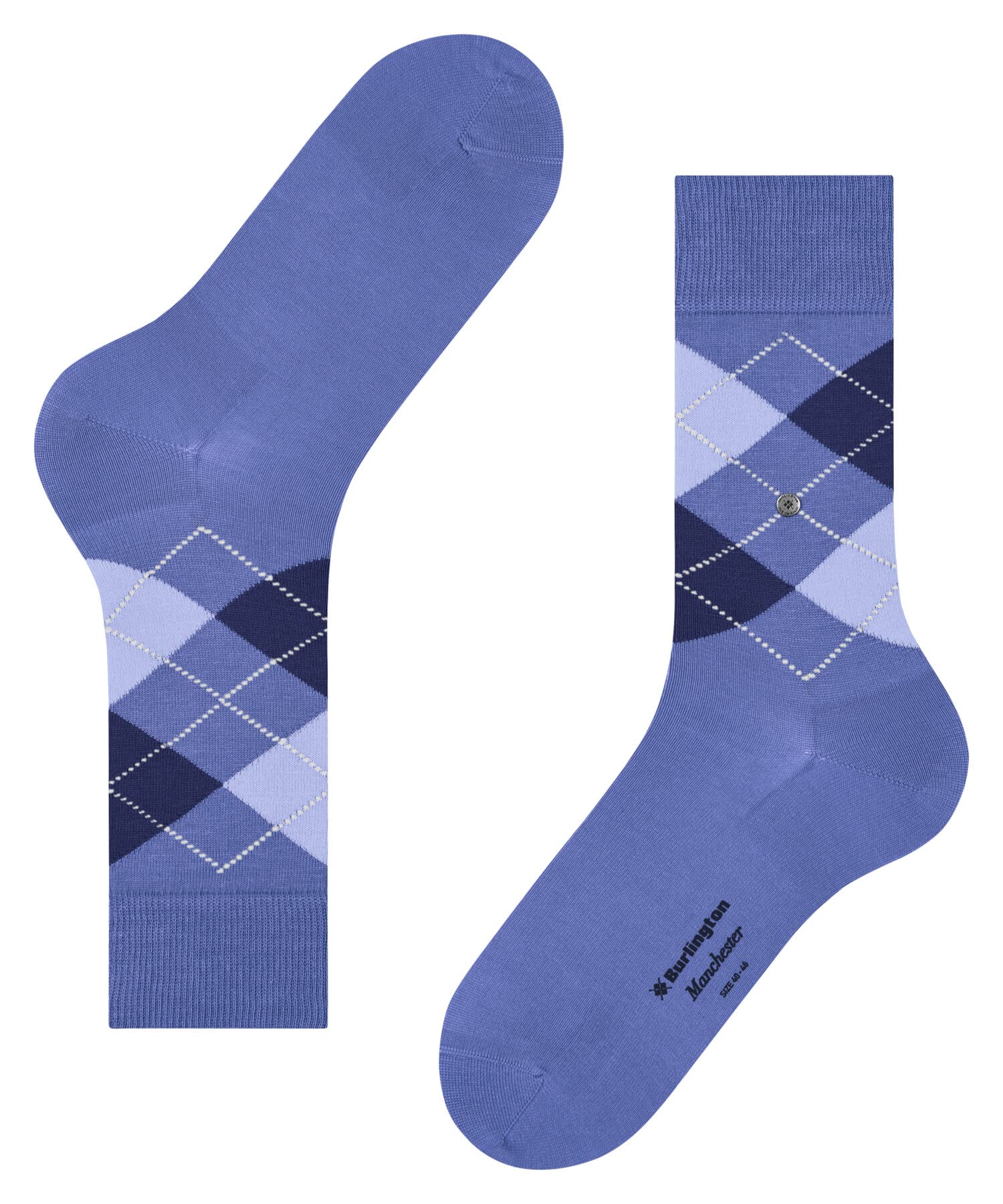 burlington-manchester-chaussettes-homme-coton-fantaisie-bleu-water-40-46 image 6