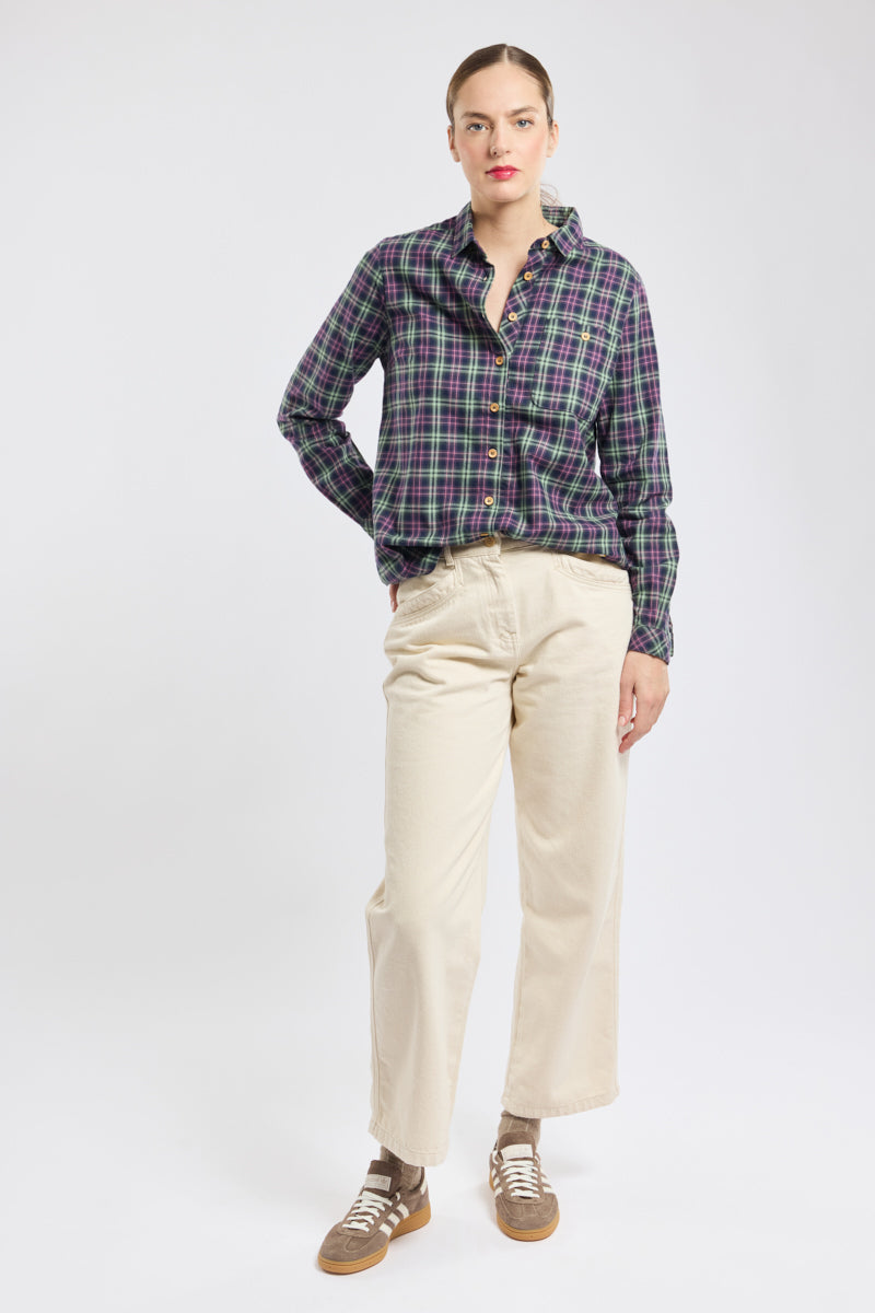 chemise-carreaux-armor-lux-h-ritage-femme-100-coton-boutons-bois image 3
