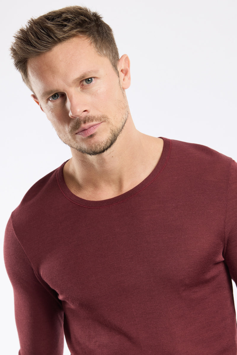 armor-lux-t-shirt-manches-longues-homme-laine-et-soie image 2