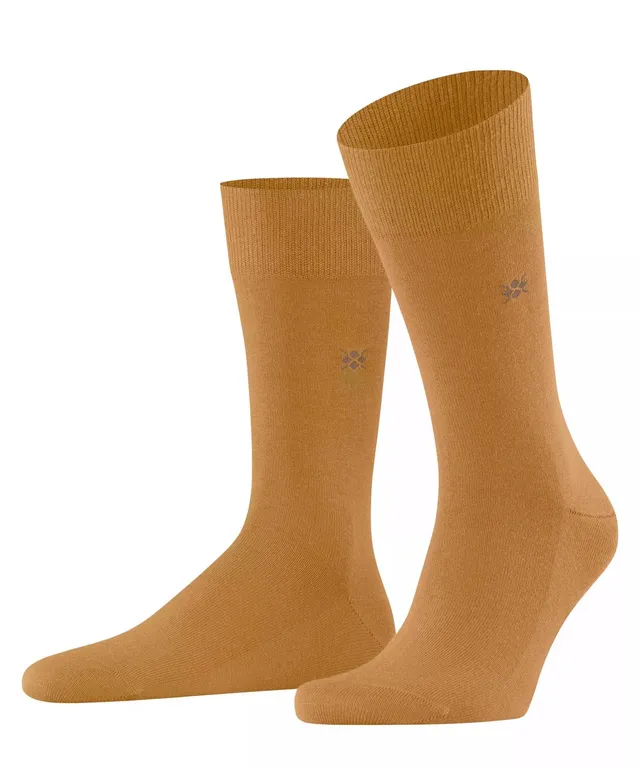 burlington-leeds-chaussettes-homme-jaune-amber-1852-40-46-coton-laine-unies-1-pa image 1