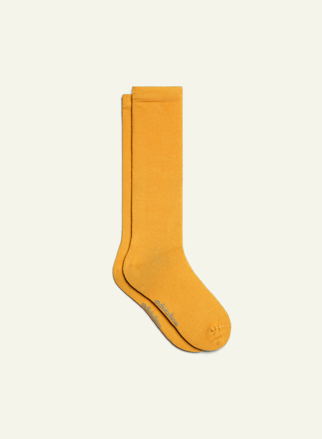 archiduchesse-de-ville-jaune-wayne-chaussettes-coton-mi-mollet image 2