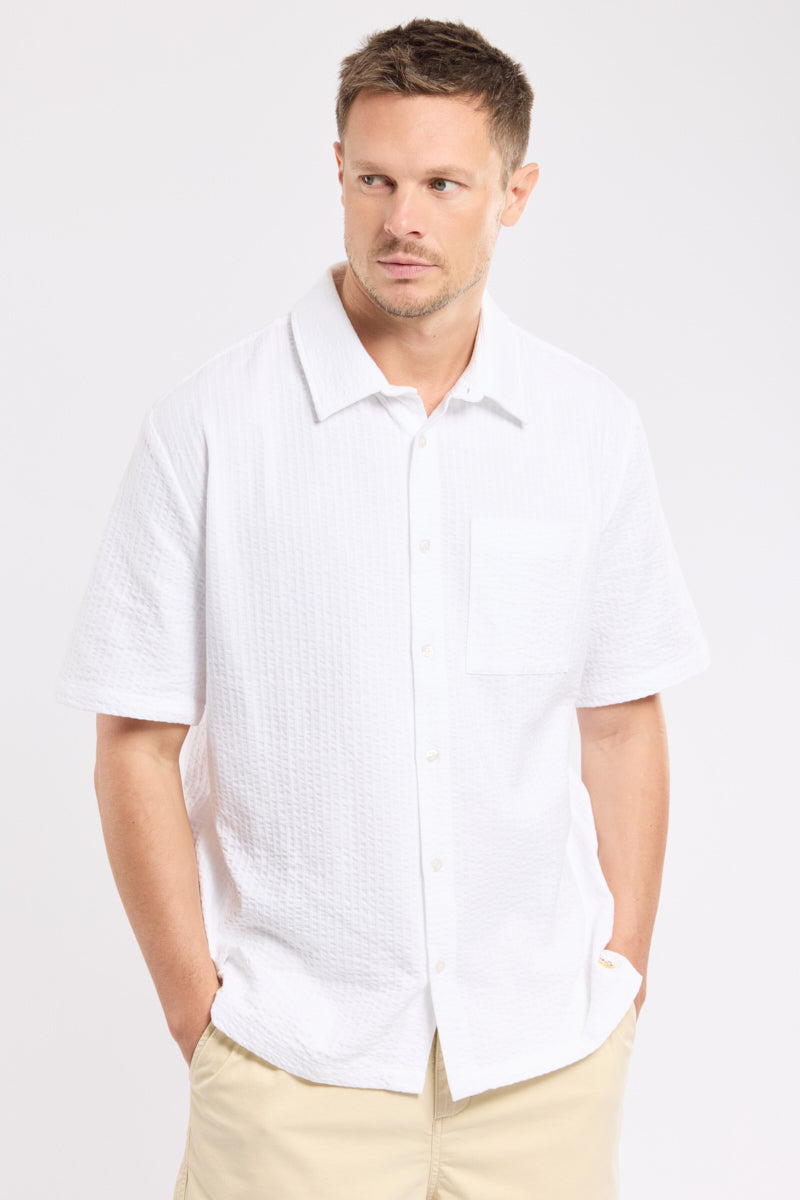 armor-lux-chemise-manches-courtes-homme-maille-gaufr-e-coton image 4