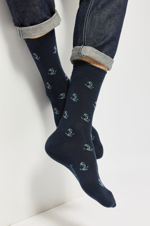 armor-lux-x-maison-broussaud-chaussettes-homme-motif-ancres image 2