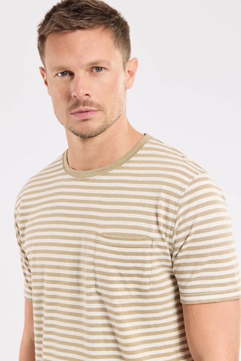 armor-lux-h-ritage-t-shirt-ray-homme-coton-et-lin-poche-poitrine image 2