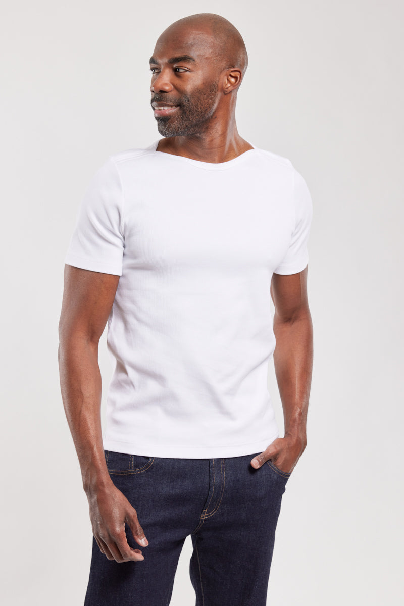 armor-lux-t-shirt-carantec-homme-col-brando-coton image 1
