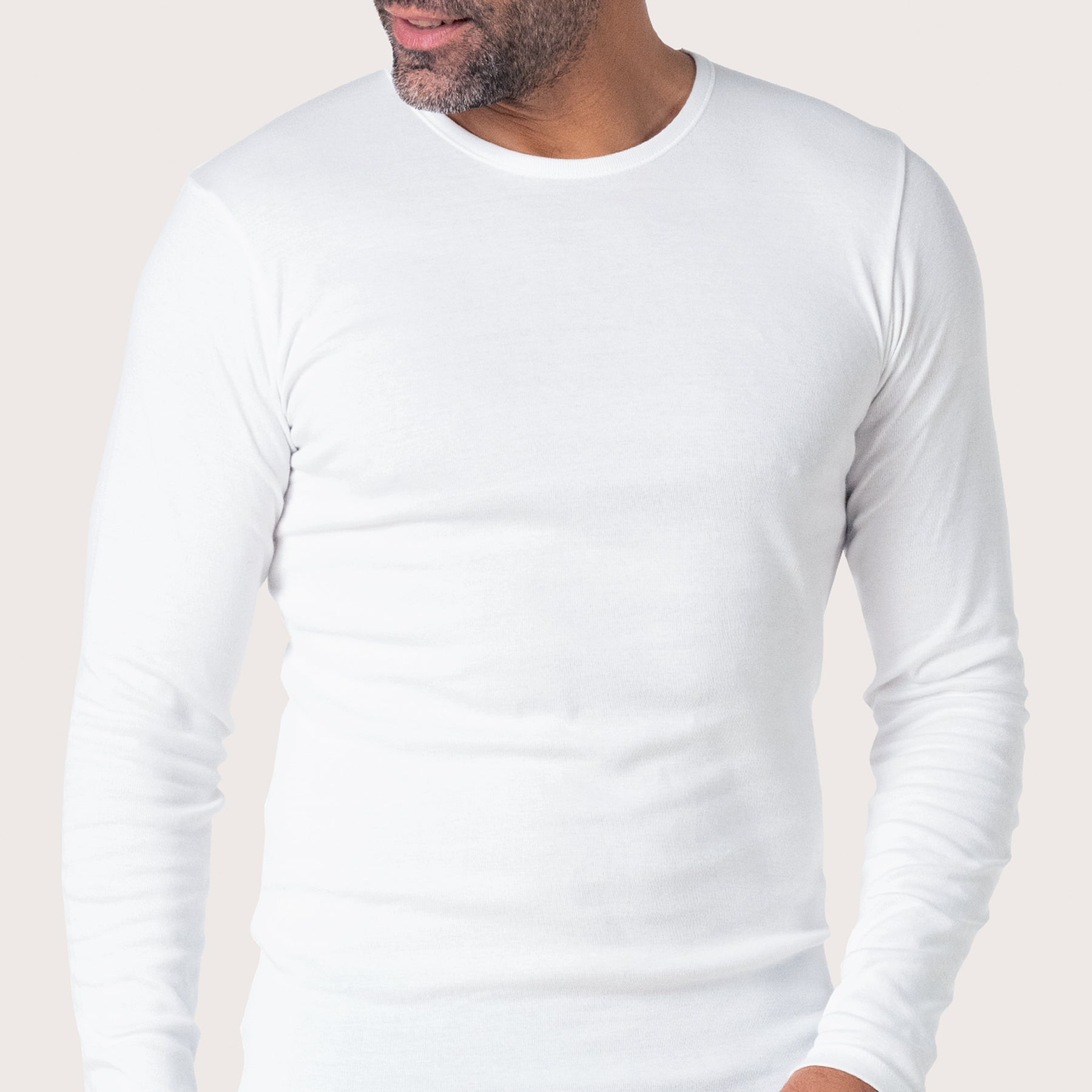 eminence-t-shirt-col-rond-manches-longues-homme-pur-coton-premium-328 image 2