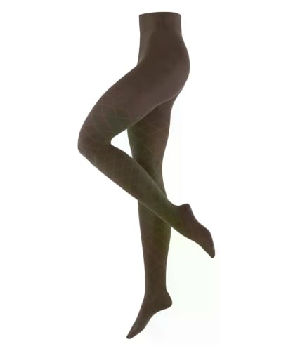 burlington-argyle-affair-collants-femme-coton-fantaisie-marron-maple-brown-5321- image 5