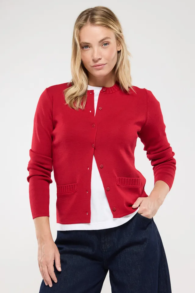 armor-lux-cardigan-femme-col-rond-laine-et-acrylique image 1