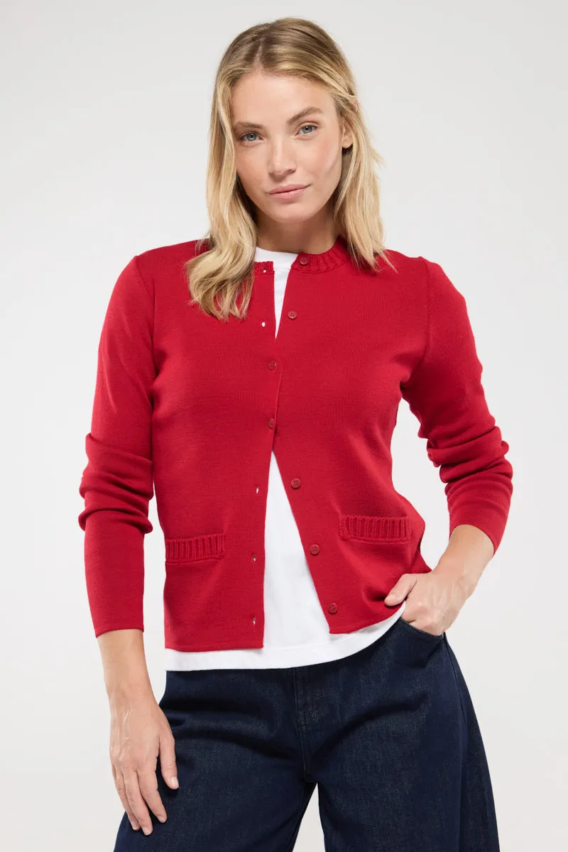 armor-lux-cardigan-femme-col-rond-laine-et-acrylique image 1
