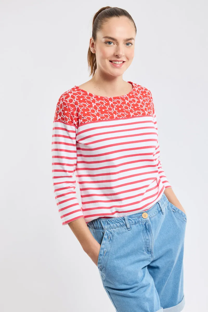 armor-lux-marini-re-fleurie-femme-deauville-coton image 1