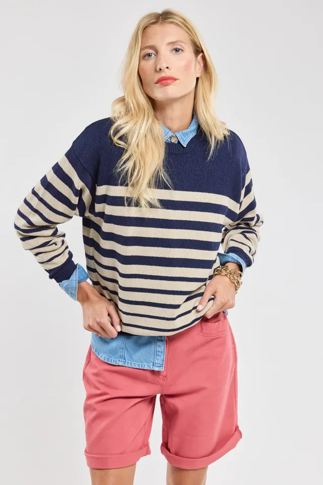armor-lux-pull-ray-h-ritage-femme-100-coton-manches-longues image 1