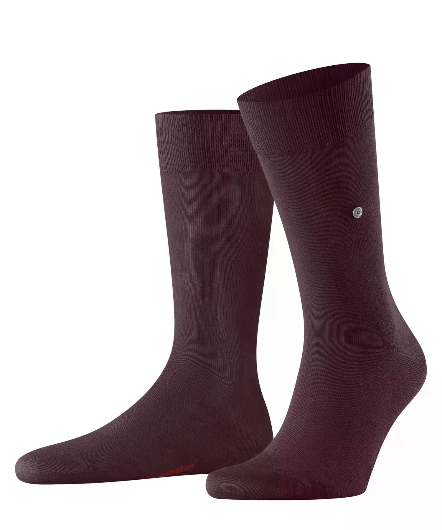 burlington-lord-chaussettes-homme-rouge-claret-8435-40-46-coton-unies-1-paire image 1