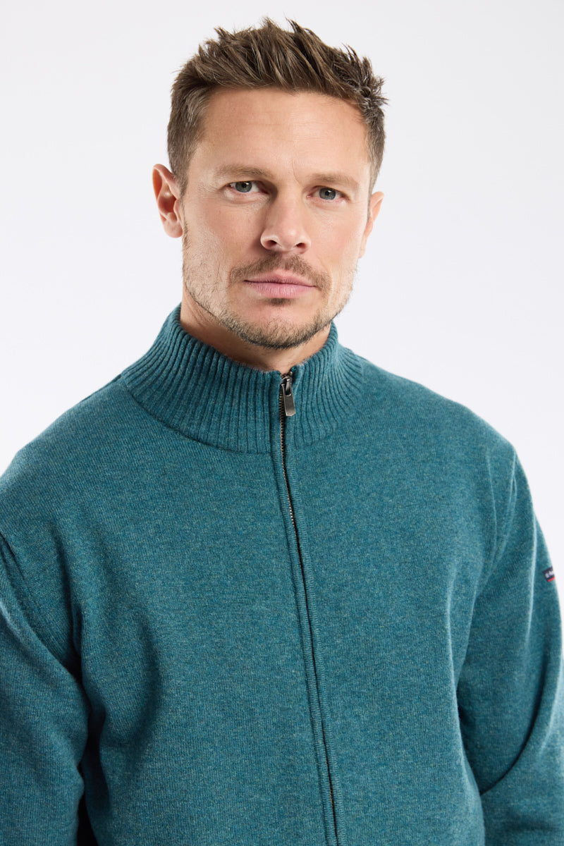 armor-lux-cardigan-zipp-homme-100-lambswool-col-montant-3 image 2
