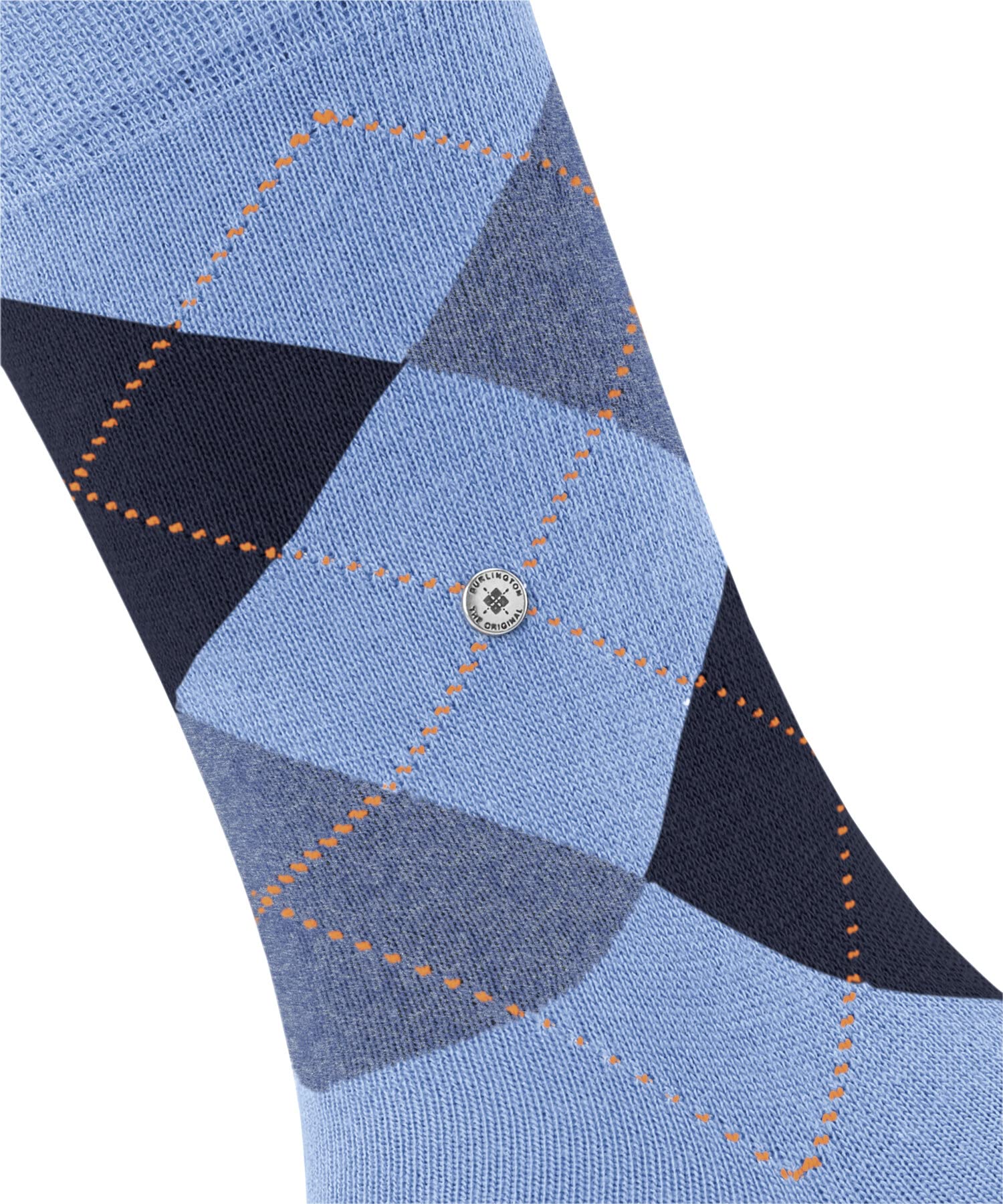 burlington-queen-chaussettes-femme-coton-bleu-light-blue-1-paire-41-45 image 3