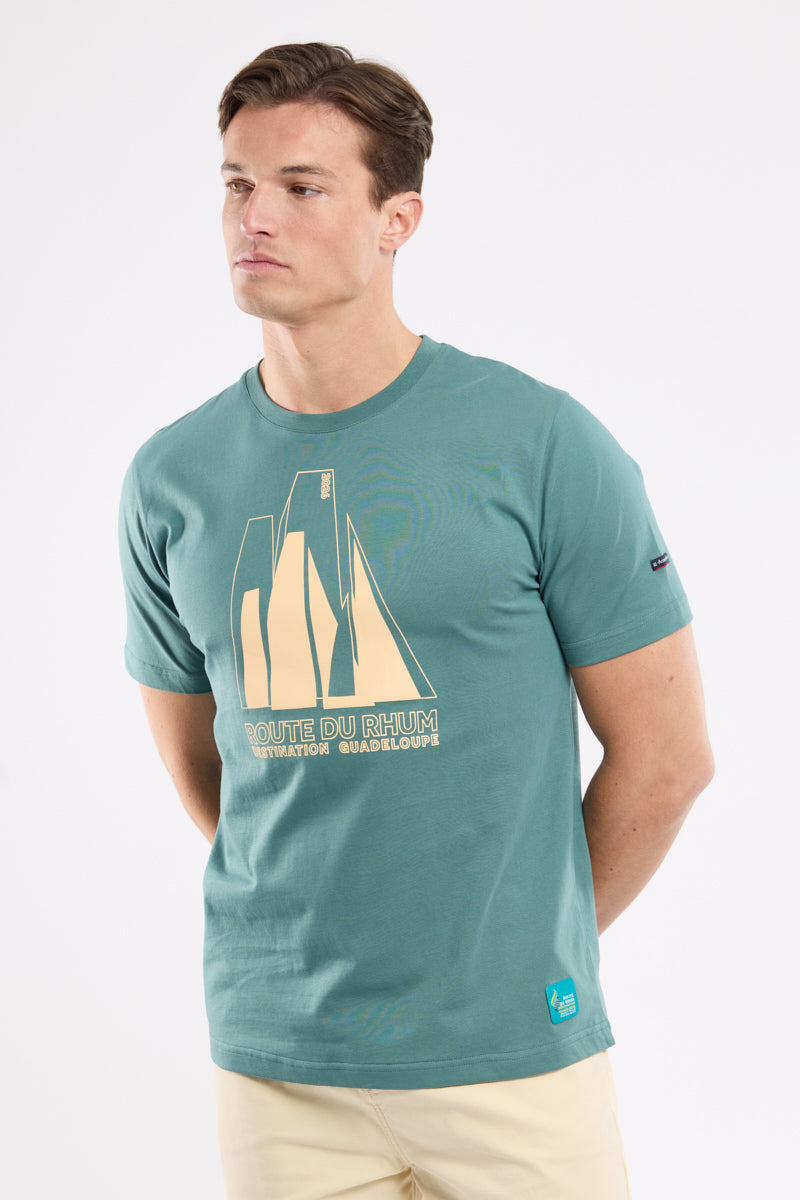 armor-lux-t-shirt-route-du-rhum-destination-guadeloupe-coton-homme image 1