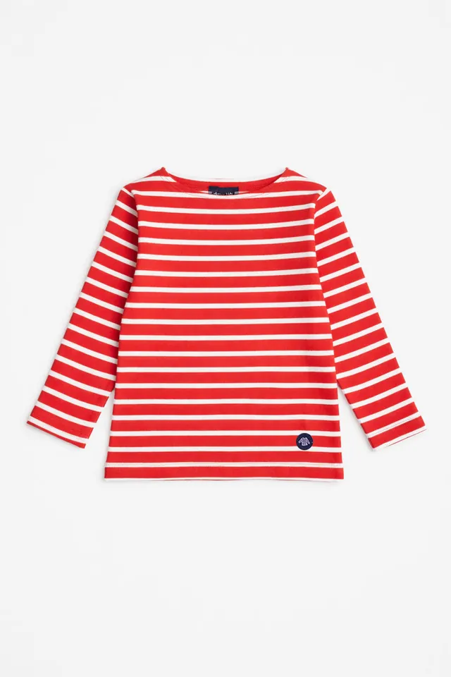 armor-lux-marini-re-enfant-coton-pais-210g-m2-col-bateau image 1