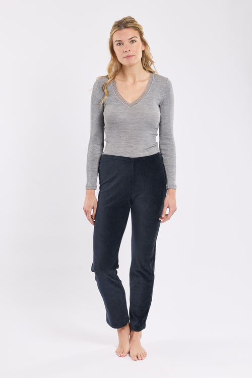armor-lux-pantalon-loungewear-molleton-coupe-ample image 2