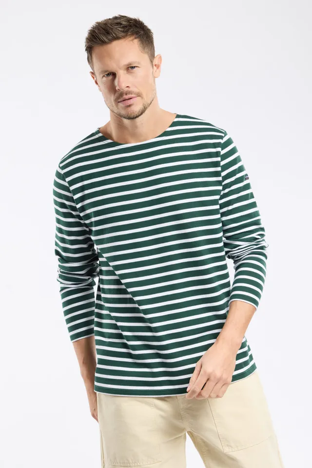 armor-lux-marini-re-homme-manches-longues-coton-pais-col-bateau-8 image 1