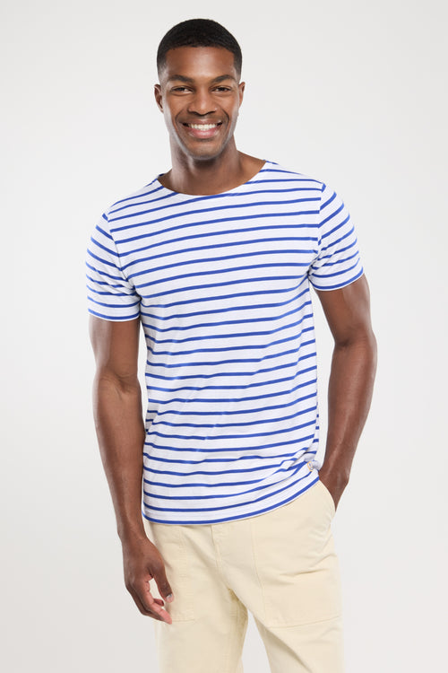 armor-lux-amiral-t-shirt-marin-coton-l-ger-homme-manches-courtes image 2