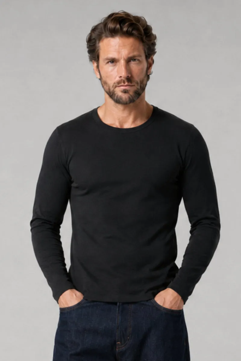 armor-lux-t-shirt-manches-longues-homme-coton-bio-kapok image 1