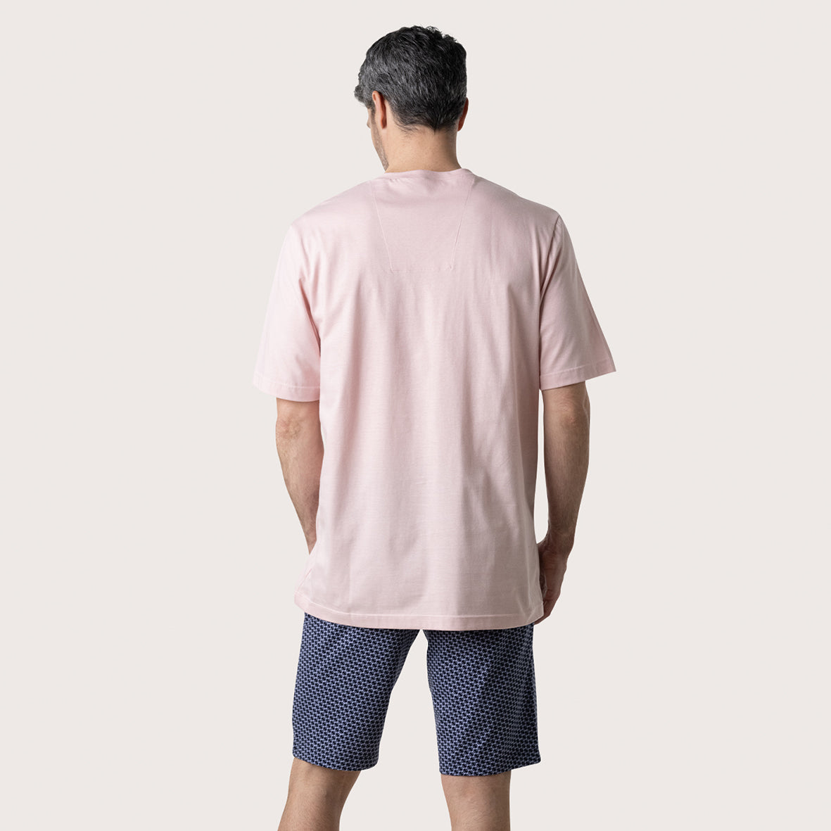 eminence-pyjama-court-homme-smileyworld-bleu-lavande-marine image 4