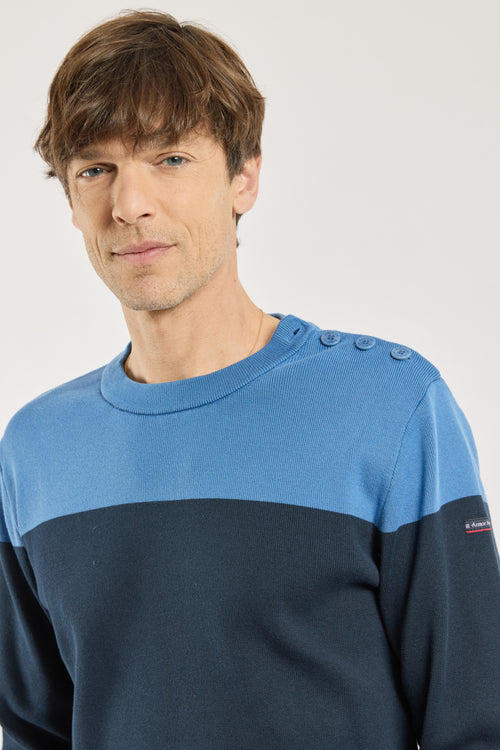 armor-lux-pull-marin-bicolore-homme-100-coton image 5