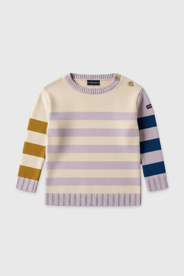 armor-lux-pull-marin-b-b-ray-coton-et-laine-3 image 1
